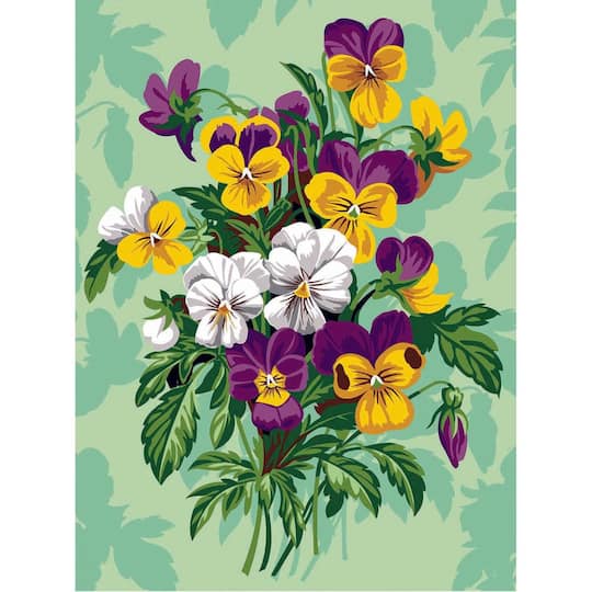 Seg De Paris Thoughts Printed Tapestry Needlepoint Canvas